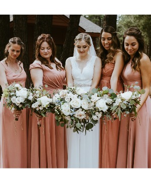 Soft Paradise Bridesmaid Bouquet