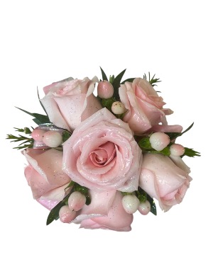 Soft Pink Petals  Wrist Corsage 