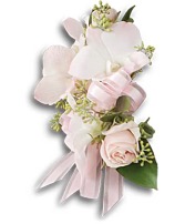 Soft pink Wrist corsage 