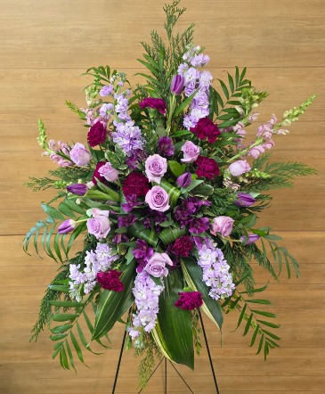 Soft Remembrance Standing Spray in Appleton, WI | TWIGS & VINES FLORAL
