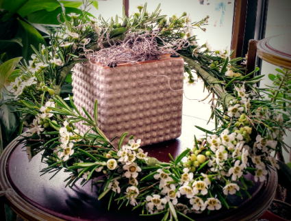Soft White Hair Wreath