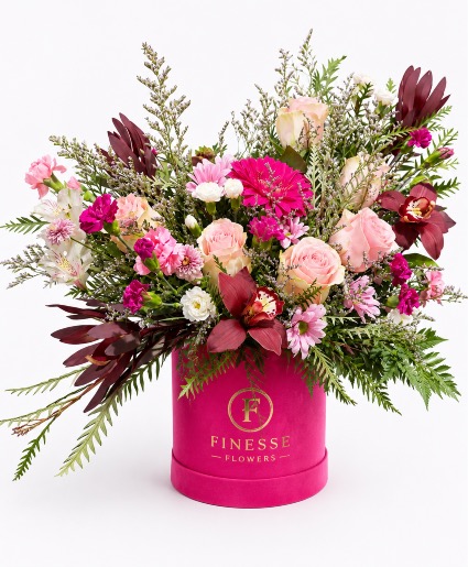 Velvet Petals by Finesse Velvet Box Arrangement