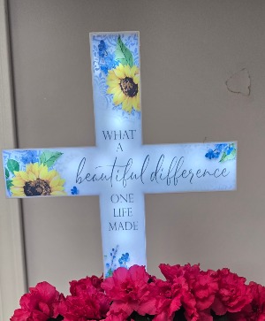 Solar Cross with Plant  Plant