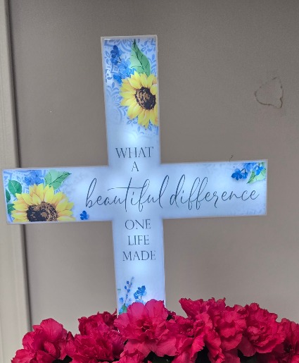 Solar Cross with Plant  Plant