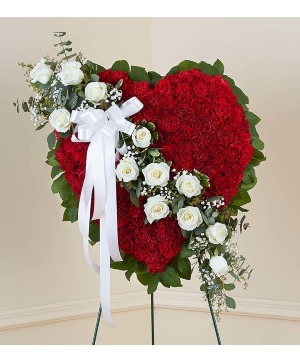 SOLID STANDING HEART RED  