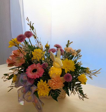 Some Bunny To Love Basket Arrangement in Tillamook, OR | ANDERSON FLORIST