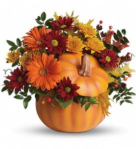 Somethin' Pumpkin Fresh Keepsake Arrangement 