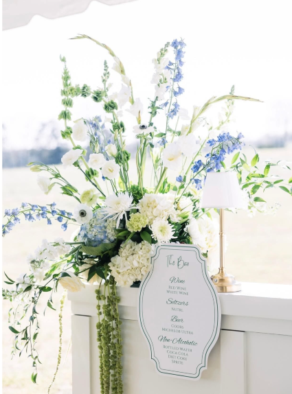 Something Blue Wedding Flowers