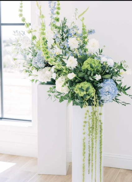 Something Blue Wedding Flowers