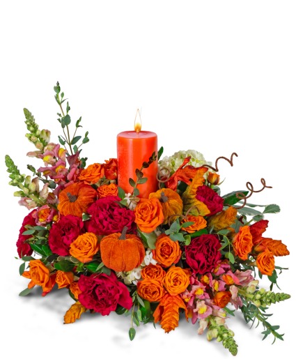 Sonoma Glow Centerpiece Flower Arrangement