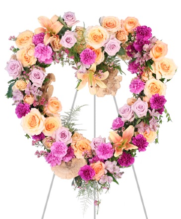 Soothing Embrace Standing Wreath in Albany, NY | Ambiance Florals & Events