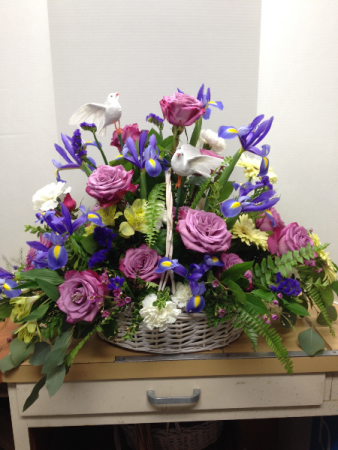 Soothing Memories Basket Arrangement