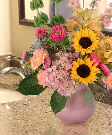 Soothing Sunflowers Lifestyle Arrangement in Schertz, TX | KAREN'S HOUSE OF FLOWERS & CUSTOM CREATIONS