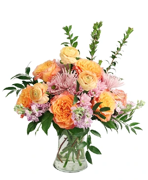 Soothing Sunset flower arrangement