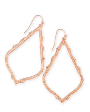Sophee Drop Earrings In Rose Gold 
