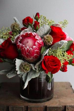 Sophisticated Mamma Cylinder Glass Vase