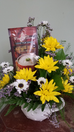 Souper Flowers! Fresh Arrangement