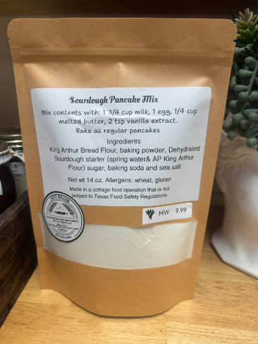 Sourdough Pancake Mix Farmer's Market in Archer City, TX | MillWright Market & Flowers