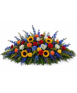 Southern Sunset Casket Spray