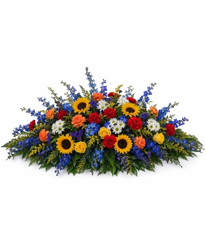 Southern Sunset Casket Spray