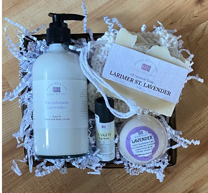 Purple Fence Farm Spa Basket ;Standard Basket