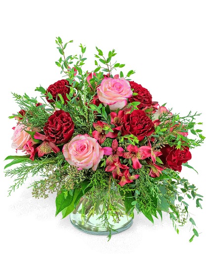 Sparkling Cranberry Flower Arrangement
