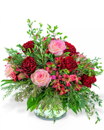 Sparkling Cranberry Flower Arrangement