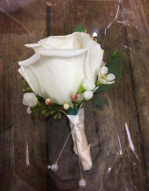 Sparkling Rose  Boutonniere