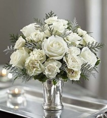 Sparkling Silver In Silver Ceramic Julep Cup