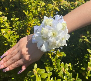 Sparkling White Corsage 
