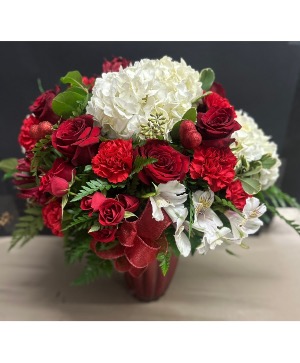 Sparks of Love Red Vase Arrangment