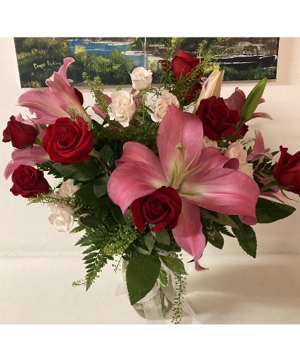 Pink Stars large vase