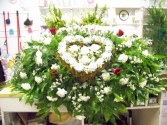 Specialty Heart Casket Spray 