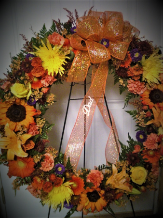 Spectacular fall fresh wreath 