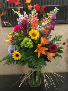 Spectacular Harvest Tall Vase