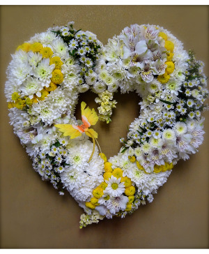 Spiral open heart Funeral heart