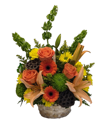 Spirited Citrus Flower Arrangement in Sun City Center, FL | SUN CITY CENTER FLOWERS AND GIFTS