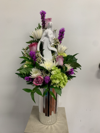 Spiritual Devotion Fresh Cut With Keepsake Angel