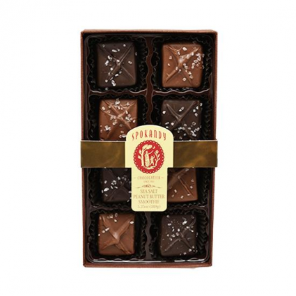 SPOKANDY   8 PIECE SEA SALT CARAMELS