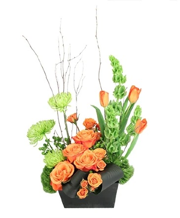 Spooky Vibrance Floral Arrangement in Sonora, CA | SONORA FLORIST AND GIFTS