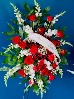 Spray of Red & White 