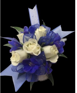 Spray Rose and Delphinium Wristlet Wristlet