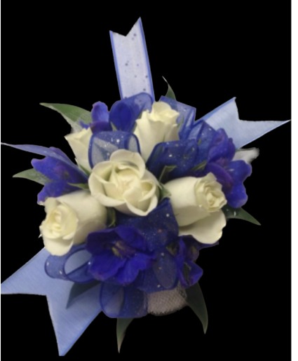 Spray Rose and Delphinium Wristlet Wristlet