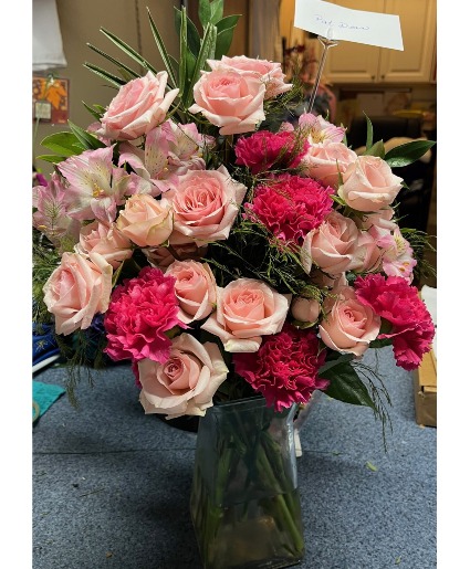 Spray rose vase