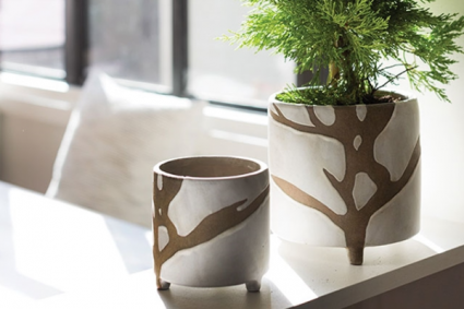 Sprig  Ceramic pot 