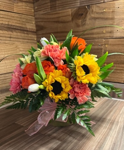 Sprigs of Sunshine small vase