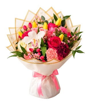 Spring Wrapped Bouquet 