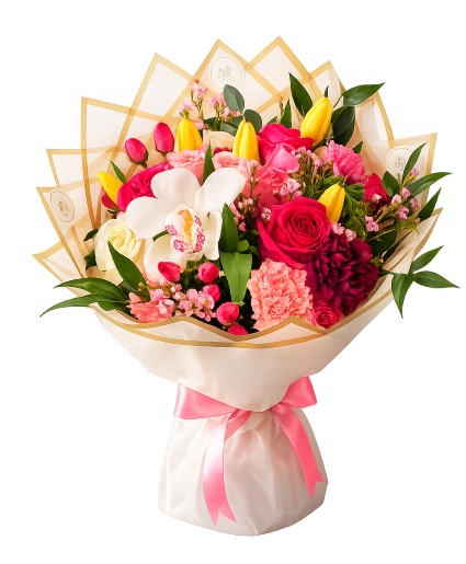 Spring Wrapped Bouquet 