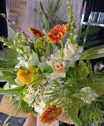 Orange and yellow Bouquet Designer's Choice in Glastonbury, CT | THE FLOWER DISTRICT