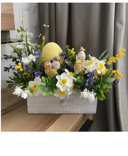 Spring box of flowers  